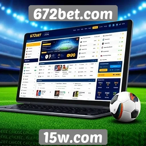 Análise da interface do usuário do 672bet.com
